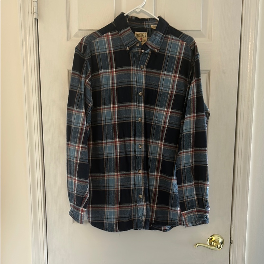 Plaid Button-Up Shirt